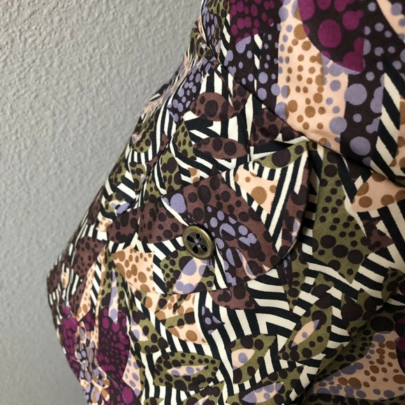 Fei Anthropologie Pesisir Batik Pleated Peplum Top - Picture 3 of 7